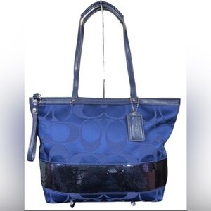 Coach Signature Sequin Tote